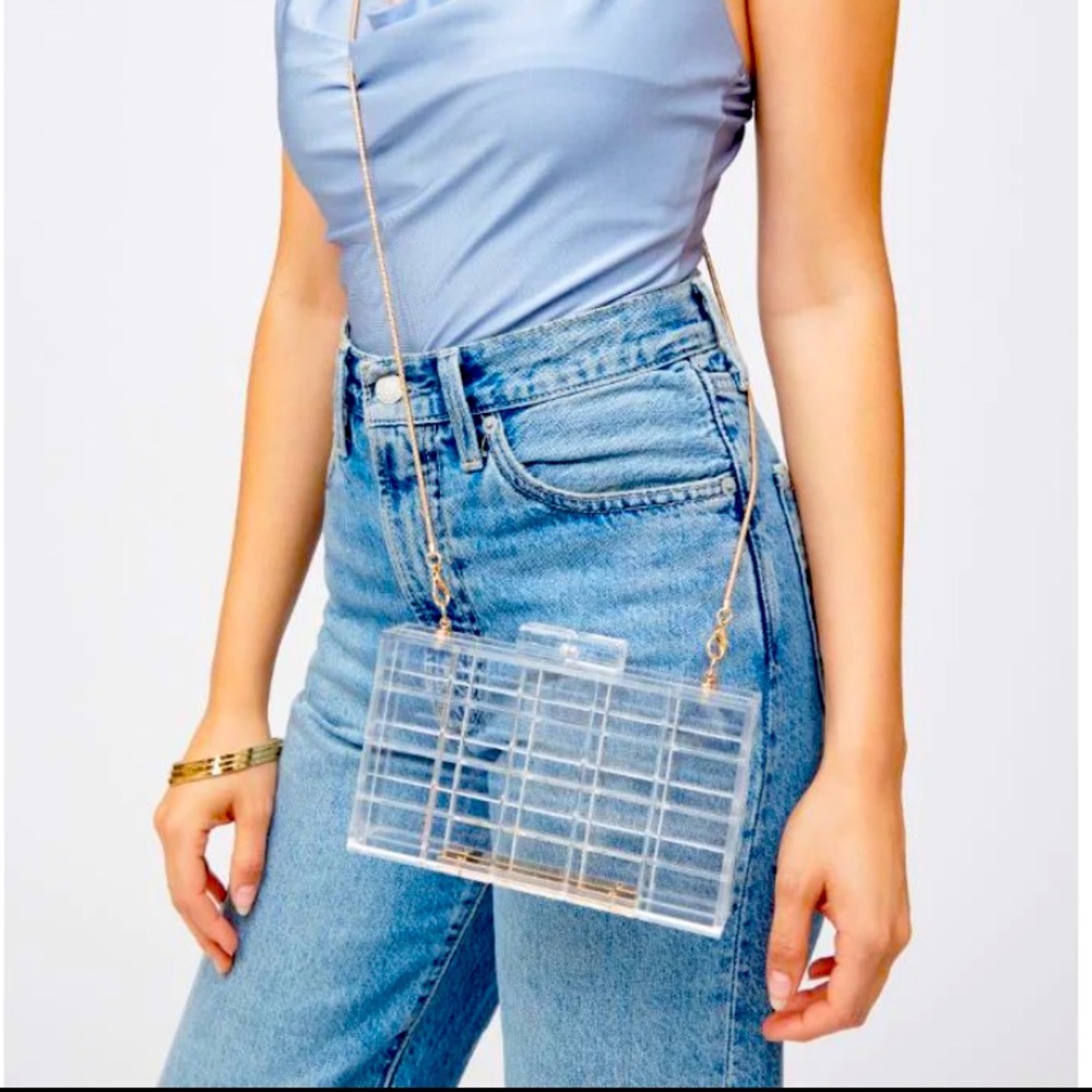 Urban Expressions Lucite Clear Nisha Evening Bag Clutch